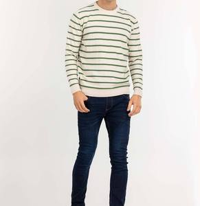 Suéteres de invierno para hombre, suéter informal de manga larga con cuello redondo, suéter de punto de color, la mejor calidad - Product Image 1