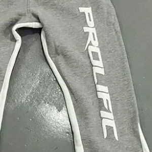 Piste écran peinture éclaboussures Patchwork cordon Anti-rides ceinture hommes Flare pantalons de survêtement hommes pantalon droit incurvé rayé - Product Image 2