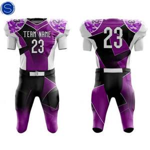 Uniforme de football américain Design personnalisé Coton respirant Plus Coupe parfaite Adultes Unisex XL - Product Image 3