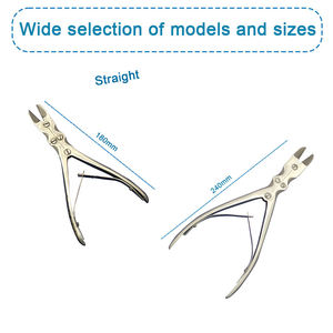Haute Qualité Orthopédique Double Joint En Acier Inoxydable Rongeurs Manuel Vétérinaire Os Coupe Forceps Conception Droite - Product Image 4