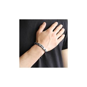 Bracciale in pietra naturale macramè lavorato a maglia ematite con 104000398 regalo speciale - Product Image 3