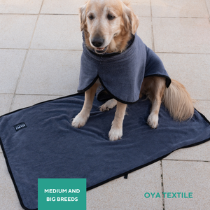 In Stock MicroPerformance Professional Pet Grooming <b>Towel</b> Plush Microfiber Dog <b>Towel</b> Super Absorbent Grey Color - Product Image 6