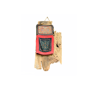 Haute qualité prix de gros fait à la main décoration Vietnam suspension en bois naturel pérenne attaché à des objets anciens - Product Image 3