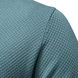 Pull décontracté d'été pour hommes pour polos Tissu tricoté respirant Logo Vêtements de travail coupe régulière Uniformes Groupe uni - Product Image 4