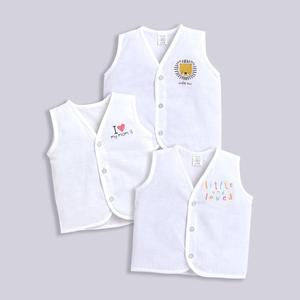 เสื้อกั๊กลายจุด3ชิ้น/jhabla-สีขาว - Product Image 1