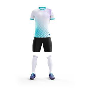 Conjuntos de Uniformes de Fútbol Personalizados para Hombre Adulto, Duraderos, 100% Poliéster, Ligeros, Transpirables, de Secado Rápido, Camiseta y Pantalones Cortos de Fútbol - Product Image 1
