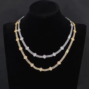 Nuevo estilo de lujo Bling brillante Zirconia cúbica conjunto de joyería sin cuello para dama de honor novia boda CZ collar de diamantes para mujer - Product Image 2