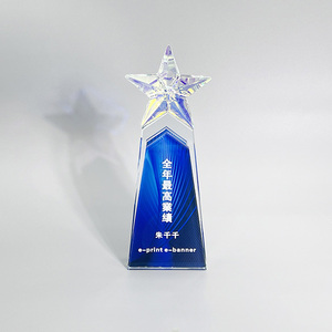 Trofeo de Cristal con Gráficos Impresos con UV, Regalo Promocional y de Bienvenida para Ferias Comerciales - Product Image 1