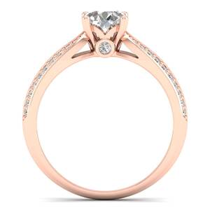 REYES exquisito anillo de compromiso de moissanita de Plata de Ley 925 Original 14K oro anillo de aniversario de lujo joyería de boda Vintage - Product Image 4