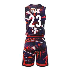 Vente chaude ATLANTIC Ensembles de basket-ball par sublimation pour hommes 100% Polyester Été Respirant Séchage rapide Logo personnalisé Service OEM - Product Image 2