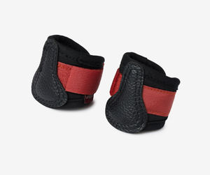 QHP botte de protection de botte de talon d'équitation noire avec logo personnalisé produits équestres avec logo personnalisé - Product Image 5