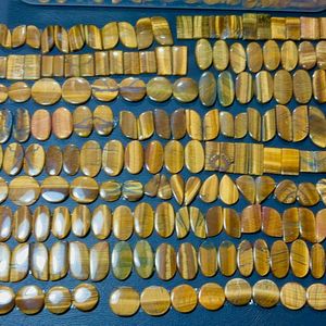 Pendientes de jaspe de ojo de tigre alto de grado AAA, pendientes de piedras preciosas verdes naturales de alto pulido para fábrica de joyería al por mayor - Product Image 4