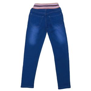Pantalones Vaqueros Bordados para Niñas - Azul Rey - Product Image 3
