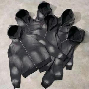 ชุดวอร์มสำหรับผู้ชายชุดวิ่งจ๊อกกิ้งแบบมีน้ำหนักซักได้ระบายอากาศได้ดีโลโก้ตามสั่ง - Product Image 2