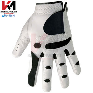 Empuñadura de Golf con Guantes de Golf para Hombre, Color Beige, Cuero Sintético Premium, Piel de Oveja, Ajuste para Mano Derecha, Rendimiento Consistente en el Campo - Product Image 3