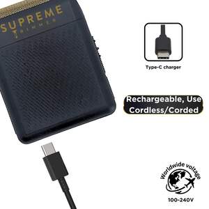 Afeitadora Rotatoria 3 en 1 Recargable por USB-C, Maquinilla de Afeitar Inalámbrica de Lámina Única para Uso Profesional y Doméstico - 150 Minutos de Autonomía, Idioma Alemán - Product Image 5