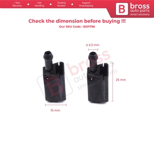 BSP796 2 ชิ้นหัวฉีดน้ำล้างกระจกหน้ารถสำหรับไวท์ สปรินเตอร์ W901 W909 1070123 - Product Image 6