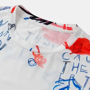 เสื้อยืดสำหรับผู้ชายพิมพ์ลายผ้าฝ้าย100% ใหม่ - Product Image 3