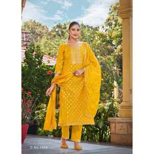 LANCEMENT DU NOUVEAU FESTIVE WEAR KURTA PENT Broderie détaillant la broderie en kurti - Product Image 1