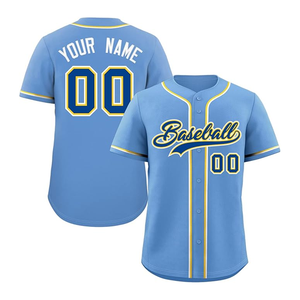 El más nuevo estilo de béisbol personalizado liso de ajuste regular y uniformes de béisbol de costura de alta calidad hechos de poliéster - Product Image 1