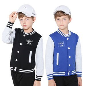 Chaqueta universitaria de moda para hombres y niños con logotipo personalizado de alta calidad, chaquetas de béisbol de bombardero ajustadas informales con bordado de chenilla - Product Image 1