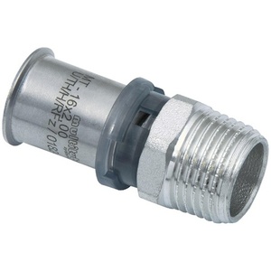 Adaptador Multitubo Metálico de Presión con Rosca Macho G2 de 20 mm x 1/2 - Paquete de 10 - Product Image 1