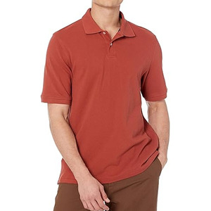 Chemise polo pour homme en coton 100% de qualité supérieure, personnalisée avec logo, manches courtes, col montant - Product Image 5