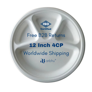 ภาชนะใส่อาหารและภาชนะใส่อาหารชานอ้อยแบบใช้แล้วทิ้งสำหรับงานปาร์ตี้และบ้าน - Product Image 1