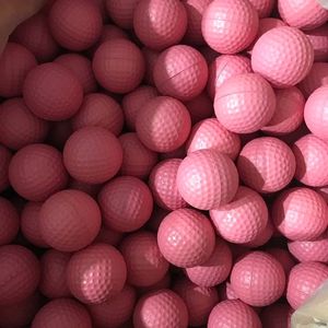 Pink Custom Logo and Design Eco-Friendly Lightweight Polybutadiene Tournament Golf <b>Balls</b> Custom Layer Practice <b>Balls</b> - Product Image 2