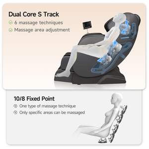 Fauteuil de massage complet Real Relax 2025 avec système S-Track à double moteur, fauteuil inclinable de massage Shiatsu à gravité zéro avec contrôle par application et écran LCD - Product Image 3