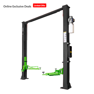 Pont élévateur 2 colonnes 4 tonnes (4000 kg) électro-hydraulique pour garage, plancher clair - Product Image 1