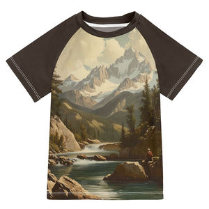 Último Diseño, Rashguard de MMA con Sublimación 3D, Talla Grande, Elástico, Transpirable, Antibacteriano, de Secado Rápido, Ajuste Delgado, para Niños, OEM - Product Image 1