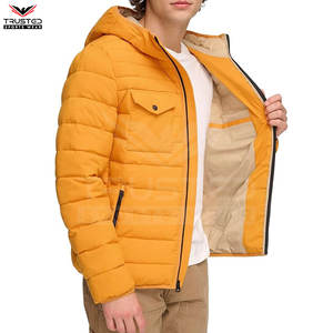 Chaqueta de Plumón Formal con Revestimiento de Lona, Nueva Llegada, Personalizable, Impermeable, Transpirable, Talla Grande para Hombre - Product Image 4