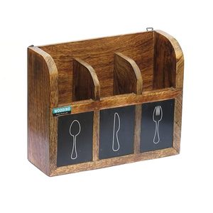 Soporte para cubiertos de madera de calidad superior diseñado para una durabilidad duradera y un uso elegante en la mesa de comedor - Product Image 5