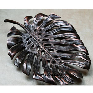 Bois de cerf forme moulage d'aluminium conception de luxe rond brillant polonais maison hôtel Restaurant bol décoratif - Product Image 5