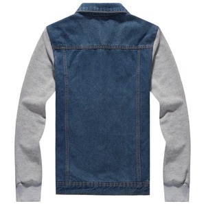 เสื้อแจ็กเก็ตบอมเบอร์สำหรับผู้ชายเสื้อแจ็กเก็ตยีนส์ผ้าคอตตอนสำหรับฤดูใบไม้ร่วงและฤดูใบไม้ผลิ - Product Image 2
