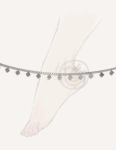 CUCOCUCA YFB A015 P Tobillera de acero inoxidable chapada en plata, tamaño ajustable, para uso diario en verano/primavera, envío en 48 horas a la UE - Product Image 2