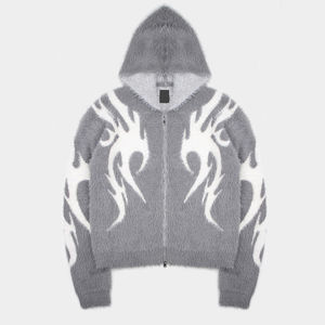 Sweat à capuche douillet pour homme en gros, doux et chaud, tricoté, livraison rapide, logo personnalisé, fournisseur OEM, sweat à capuche moelleux pour homme, confortable pour l'hiver - Product Image 1