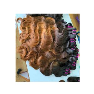 "Fourniture d'usine Extensions de cheveux humains Remy indiens noirs naturels (paquet de vague droite vierge Grade 12A)" - Product Image 1