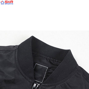 Design personnalisé bombardier hommes vestes respirant avec col montant poche veste pour homme décoration meilleur prix bombardier homme vestes - Product Image 3