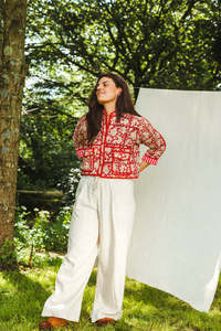 Nouvelle arrivée Veste bomber matelassée en coton écologique à motifs indiens bohèmes faits à la main avec broderie et patchwork pour l'hiver - Product Image 4