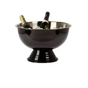 Vente en gros de seau à glace en métal aluminium premium décoratif en relief vin champagne boisson fête baignoire cocktail utilisé vin de refroidissement - Product Image 4
