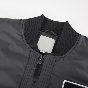 Casual Men's Lightweight Waterproof Eco-Friendly Winter Bomber <b>Jacket</b> Windproof Embroidered Logo <b>Patches</b> Front Position Street - Product Image 4