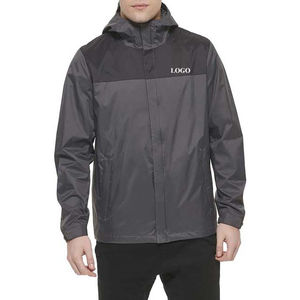 OEM Service Custom Men's <b>Winter</b> Outdoor Hooded Windbreaker <b>Jacket</b> Solid Pattern Breathable Quick Dry Fleece Lining for <b>Running</b> - Product Image 5