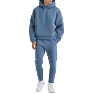 Trajes de chándal ajustados Unisex personalizados conjunto de Sudadera con capucha de gran tamaño de talla grande chándal para correr ropa de calle 100% algodón invierno 2026 - Product Image 1