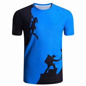 T-shirt en tissu satiné respirant à séchage rapide, imprimé par sublimation personnalisée, écologique, pour homme, pour le sport et le quotidien - Product Image 2