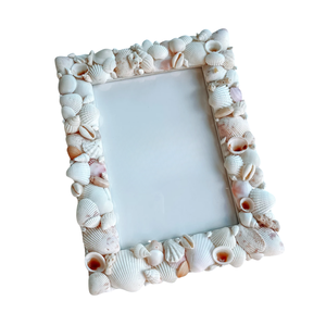 กรอบรูปเปลือกหอยทะเลใหม่ล่าสุดกรอบรูปตกแต่งชายฝั่งทะเลของขวัญกรอบเปลือกหอยทะเลสำหรับคนรักชายหาดการตกแต่งบ้าน - Product Image 2