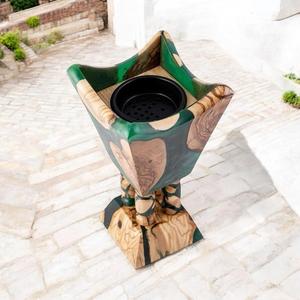 PerfumeFlame Handmade <b>Wooden</b> and Epoxy Bakhoor <b>Burner</b> Medkhan Incense <b>Burner</b> <b>for</b> Aromatic Use - Product Image 4