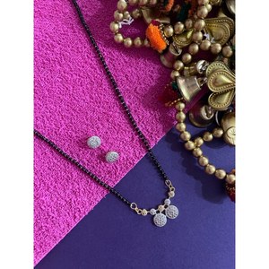 Mangalsutra de Zirconia con 2 Puntos para Bodas - Product Image 1