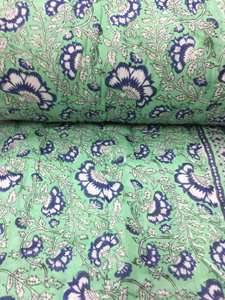 Edredón Kantha Reversible indio hecho a mano Jaipur algodón relleno mano bloque estampado manta Queen US King edredón al mejor precio - Product Image 4